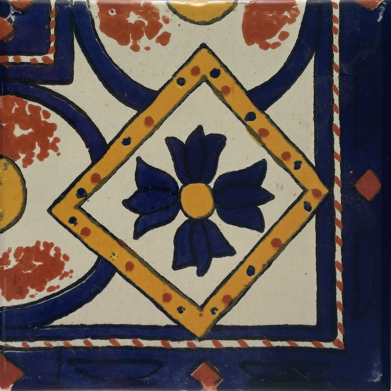 Corner Diamond Talavera Mexican Tile