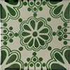 TalaMex Green Bouquet Talavera Mexican Tile