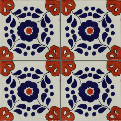 TalaMex Aranza Talavera Mexican Tile Close-Up