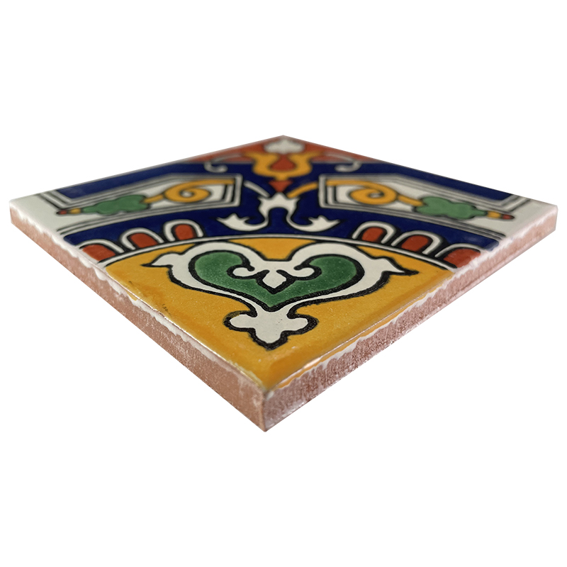 TalaMex Medallion Talavera Mexican Tile Close-Up