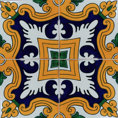 TalaMex Opal Santa Barbara Mexican Tile  Close-Up