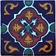 Blue Granada Mexican Tile Magnet