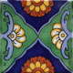 Green Sea Mexican Tile Magnet