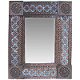 TalaMex Small Brown Gerona Mexican Tile Mirror