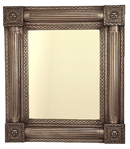TalaMex Sun Brown Tin Mirror