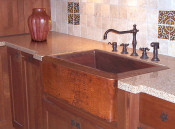 Hammered Copper Kitchen Sinks