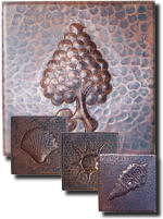 Hammered Copper Tile